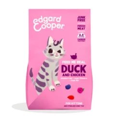 EDGARD & COOPER - GATTO KITTEN - ANATRA E POLLO CON MIRTILLI, ROSE E CINORRODO