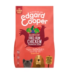 EDGARD & COOPER - SENIOR - CARNE FRESCA DI POLLO ALLEVATO A TERRA E SALMONE NORVEGESE