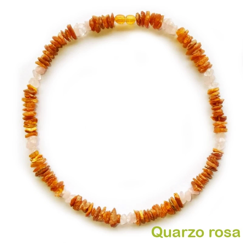 GIROCOLLO AMBRA BALTICA CON PIETRE PER CRISTALLO TERAPIA 8 GIROCOLLO AMBRA BALTICA CON PIETRE PER CRISTALLO TERAPIA - immagine 6