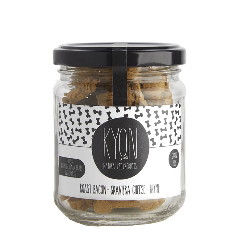 KYON - BISCOTTI CON BACON, FORMAGGIO GROVIERA E TIMO 3 KYON - BISCOTTI CON BACON, FORMAGGIO GROVIERA E TIMO