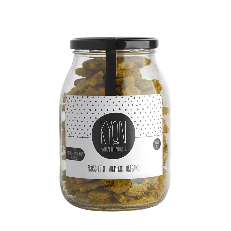 KYON - BISCOTTI CON PROSCIUTTO, CURCUMA E ORIGANO 4 KYON - BISCOTTI CON PROSCIUTTO, CURCUMA E ORIGANO - immagine 2