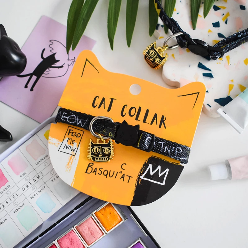 NIASKI - COLLARE GATTO - BASQUICAT 4 NIASKI - COLLARE GATTO - BASQUICAT - immagine 2