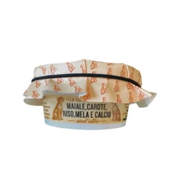 PAPPIFICIO PELITTA - MAIALE CON CAROTE,RISO,MELA E CALCIO