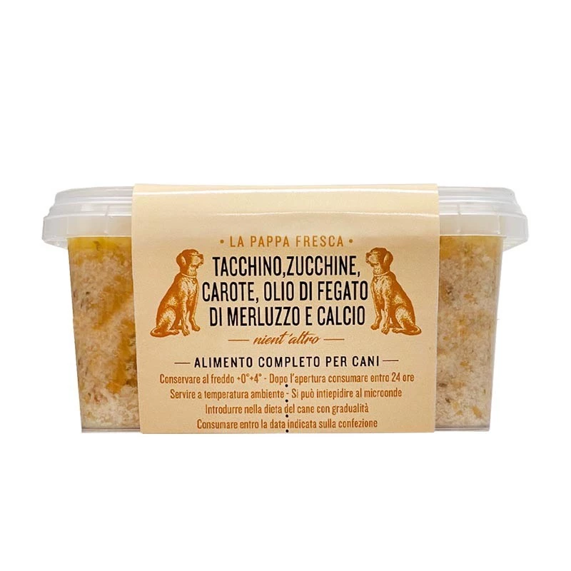 PAPPIFICIO PELITTA - TACCHINO, ZUCCHINE, OLIO DI FEGATO DI MERLUZZO E CALCIO 4 PAPPIFICIO PELITTA - TACCHINO, ZUCCHINE, OLIO DI FEGATO DI MERLUZZO E CALCIO - immagine 2