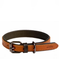 RUKKA - COLLARE IN PELLE COGNAC