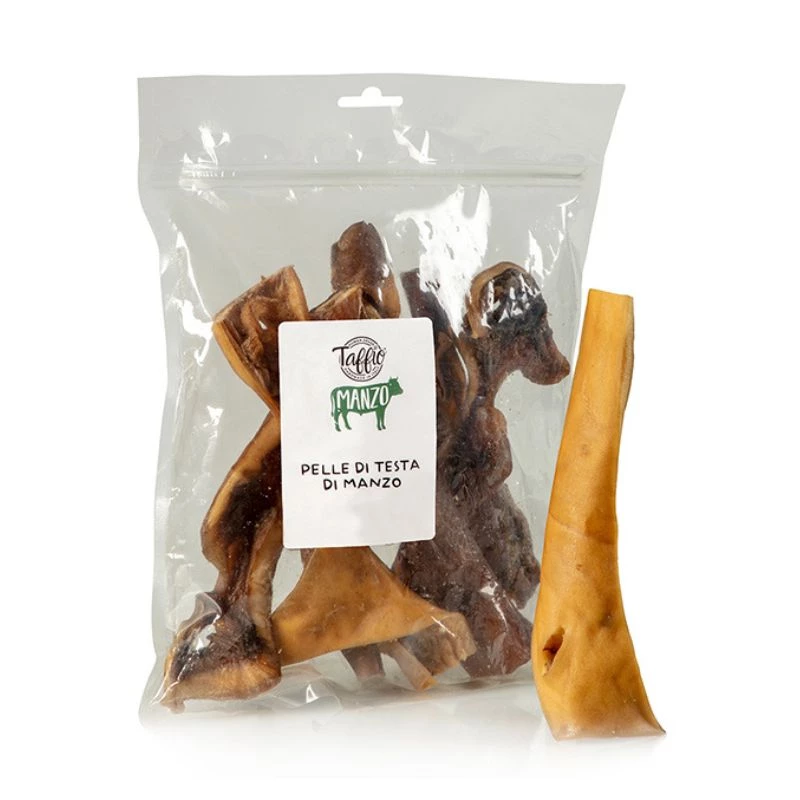 TAFFIO PET FOOD PELLE DELLA TESTA DEL MANZO